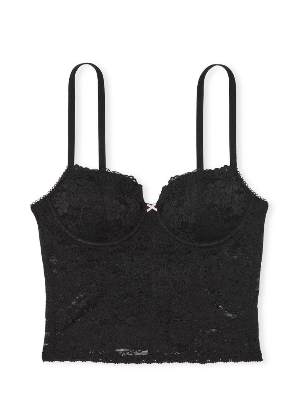 Lace Balconette Corset Top, PINK, L-DD
